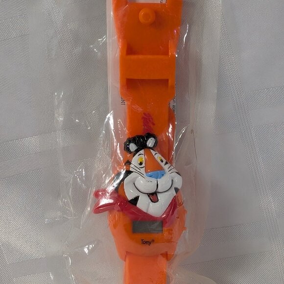 VINTAGE KELLOGG'S CEREAL TONY THE TIGER FROSTED FLAKES WRIST WATCH BOX PREMIUM - Picture 7 of 14